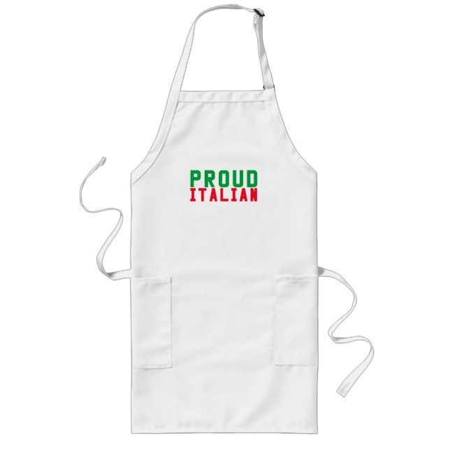Delantal Largo Orgulloso italiano (Frente)