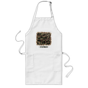 Delantal Largo Orgulloso papá del ejército - Audaz Camuflaje
