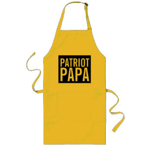 DELANTAL LARGO PADRE PATRIOTA PAPA COCINA PRONUNCIADA PARA EL DÍA