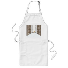 Delantal Largo Paisaje de invierno blanco