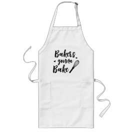 Delantal Largo Panaderos Van a Hornear Regalo del Chef Cucharilla