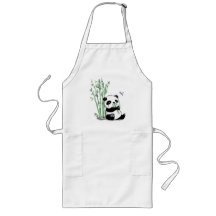 Panda que come el bambú