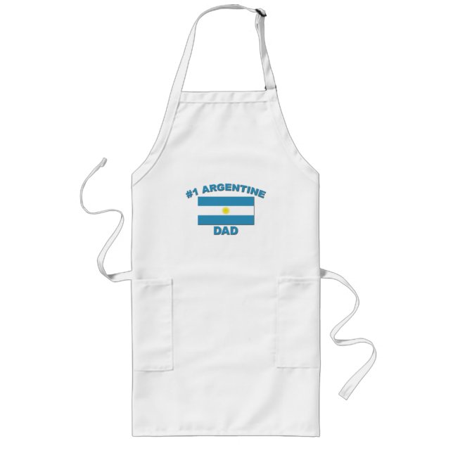 Delantal Largo Papá de #1 Argentina (Frente)