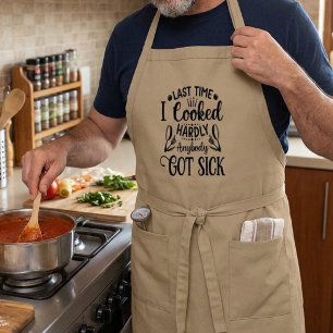 Delantal Largo Papá divertido cocinando