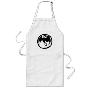 Delantal Largo Papel de chef de Black Dragon