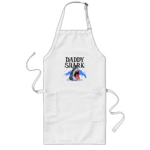 Delantal Largo Papi Tiburón - Gran Blanco