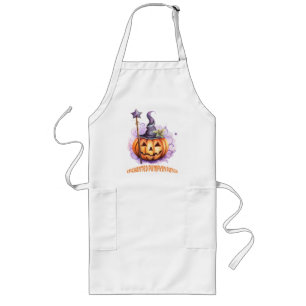 Delantal Largo Parche de calabaza encantado