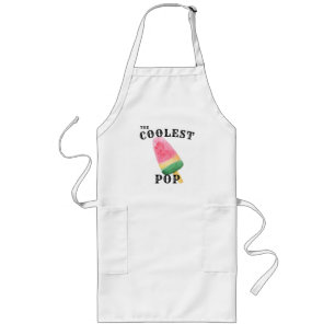 Delantal Largo Parrillada Pop más fría con cocina de bolsillo