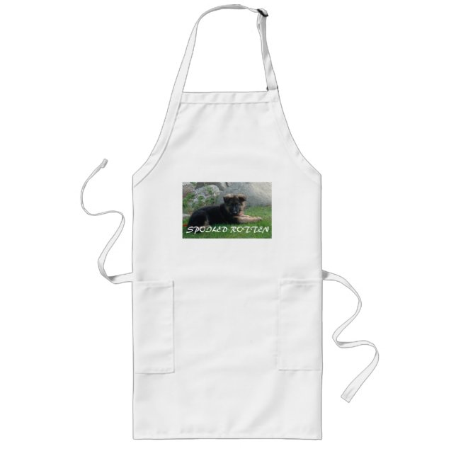 Delantal Largo pastor alemán podrido (Frente)