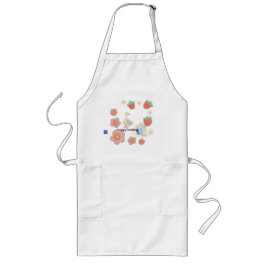 Delantal Largo pato pequeño con fresa un retrato de suavidad