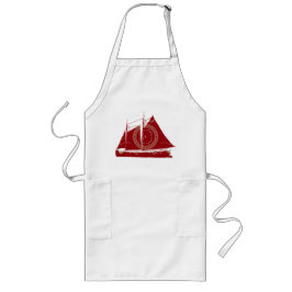 Delantal Largo Patrón de barco de vela