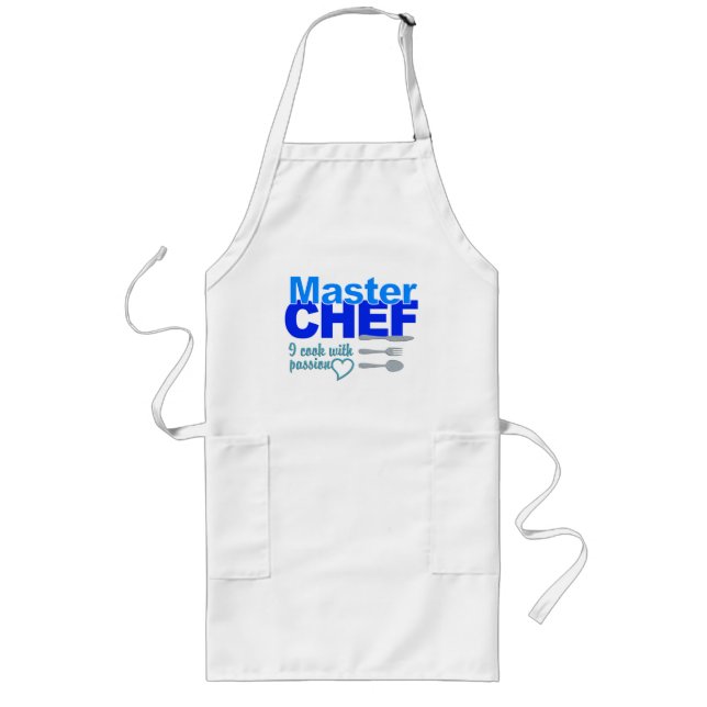 Delantal Largo Patrón del Chef (Frente)