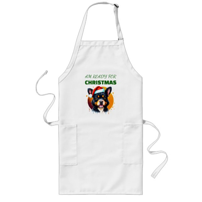 Delantal Largo Pawsily Merry Christmas (Frente)