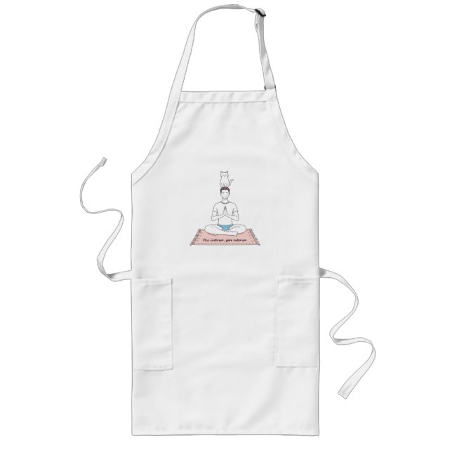 Delantal Largo Paz Interior, Gato Exterior (Frente)