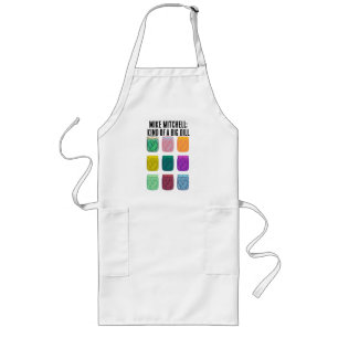 Delantal Largo Pepinillos Personalizados Divertidos y Coloridos C