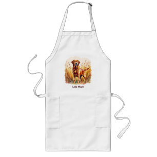 Delantal Largo Perro Labrador Retriever Fox Rojo