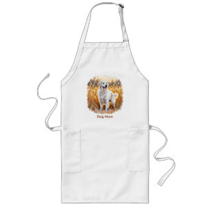 Delantal Largo Perro Retriever Dorado Blanco
