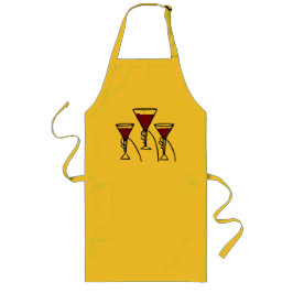 Delantal Largo Personalizado Apron con vino