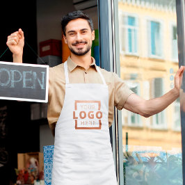 Delantal Largo Personalizado Empresarial Logotipo Empleado