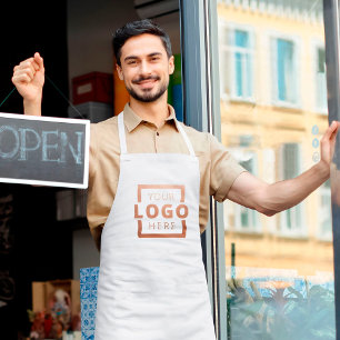 Delantal Largo Personalizado Empresarial Logotipo Empleado