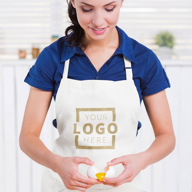 Delantal Largo Personalizado Empresarial Logotipo Empleado (Subido por el creador)