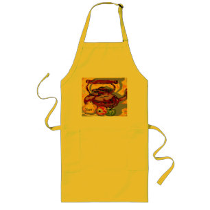 Delantal Largo Personalizado Largo Hechizo De Té Apron Con Fruta