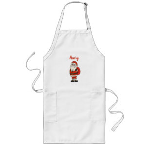 Delantal Largo Personalizado Santa Claus Navidades Flip Flops