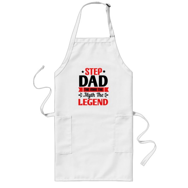 Delantal Largo Personalizado Step Dad Apron (Frente)