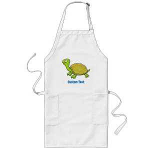 Delantal Largo Personalizado Turtle Long Apron