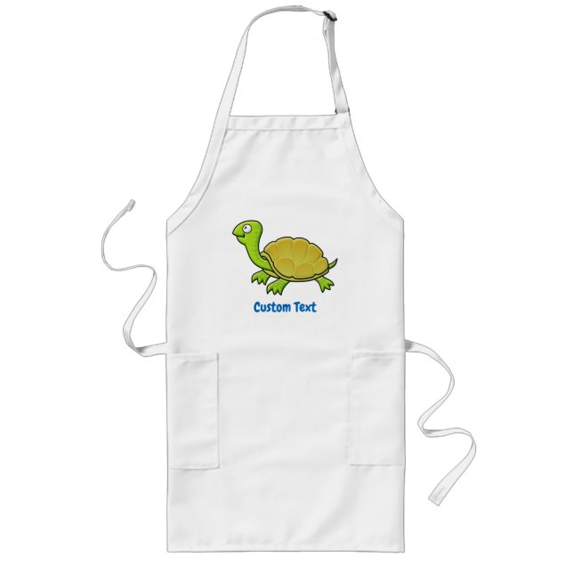 Delantal Largo Personalizado Turtle Long Apron (Frente)