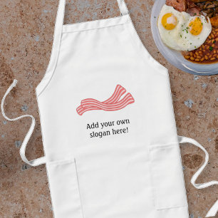 Delantal Largo Personalizar de este gráfico de Bacon Rashers