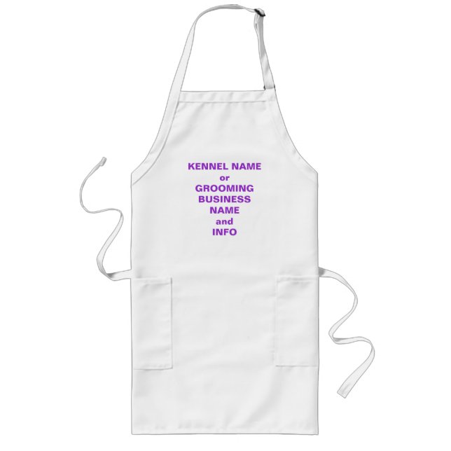 DELANTAL LARGO PERSONALIZAR DE SU APRON DE GROOMING (Frente)