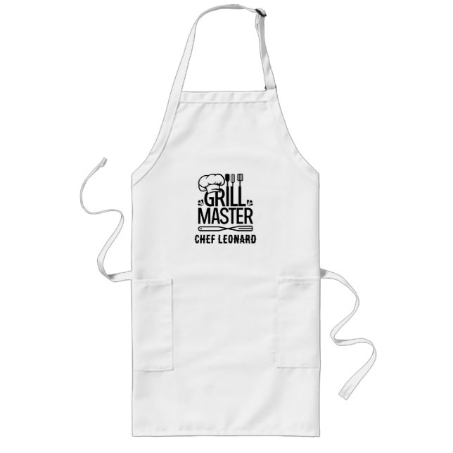 Delantal Largo personalized apron BBQ gift Father’s Day gift  (Frente)
