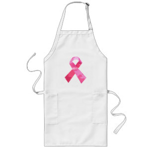 Delantal Largo Pink Camouflage Ribbon Date Ribbon Apron
