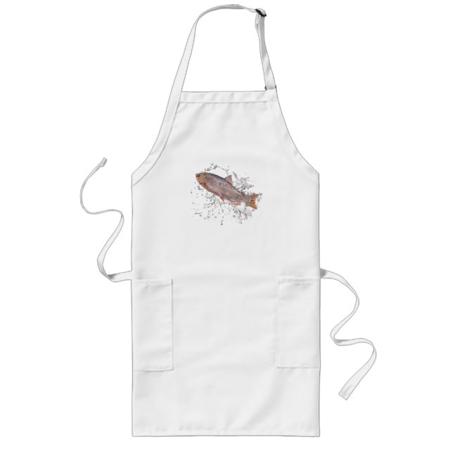 Delantal Largo Pink Chinook Salmon Apron (Frente)