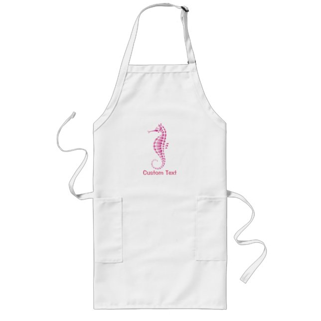 Delantal Largo Pink Seahorse (Frente)