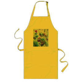 Delantal Largo Pintura abstracta de colibrí