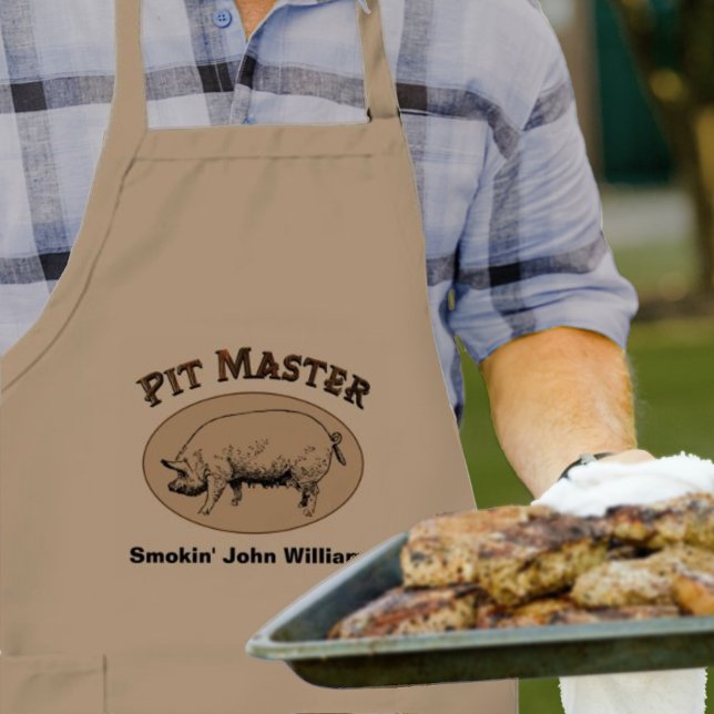 Delantal Largo Pit Master Entero Hog BBQ (Subido por el creador)