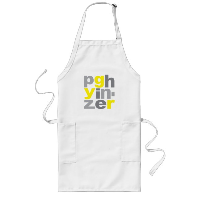 DELANTAL LARGO PITTSBURGH YINZER APRON (Frente)