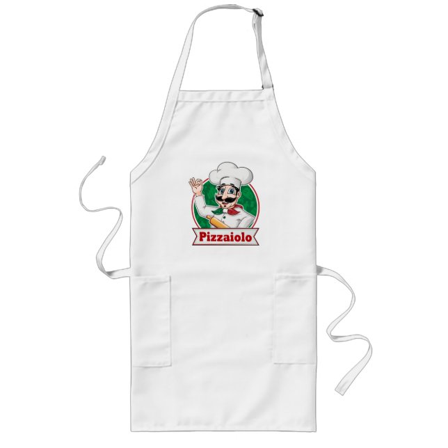Delantal Largo Pizzaiolo Pizza Chef (Frente)
