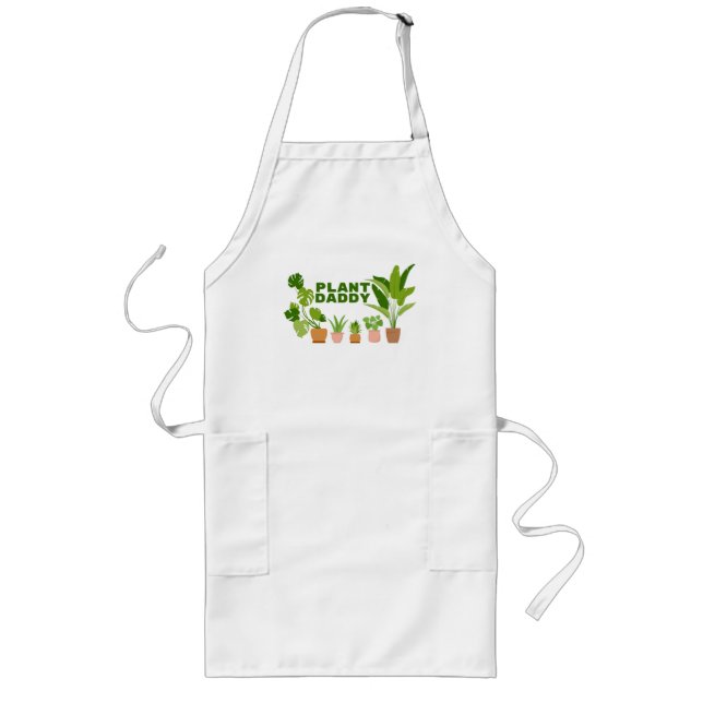 Delantal Largo Plant Daddy Long Apron | Regalos para los amantes  (Frente)