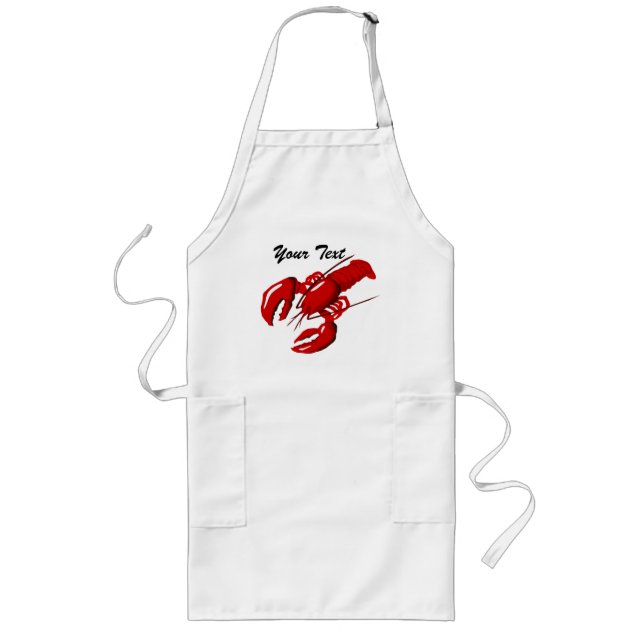 Delantal Largo Plantilla de Apron de Lobster (Frente)