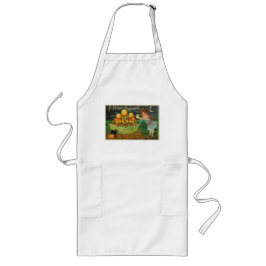 Delantal Largo Poción de Bruja Joven: Hombres de Calabaza en Alta