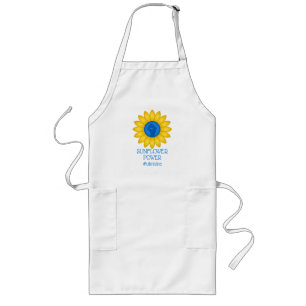 Delantal Largo Poder del girasol de Ucrania