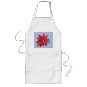 Delantal Largo Poinsettia Apron - Lavanda