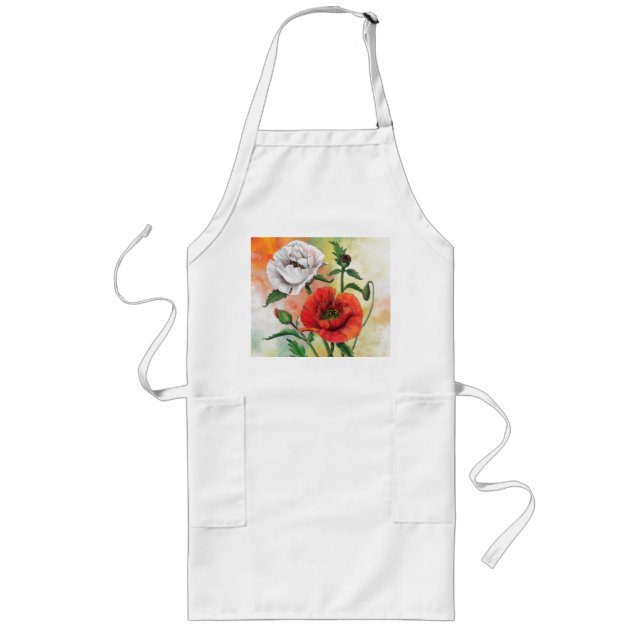Delantal Largo Poppies Apron (Frente)