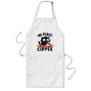 Delantal Largo Primera aventura de café negro