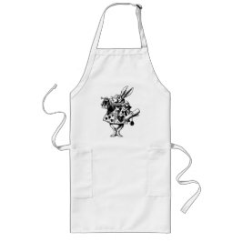 Delantal Largo Rabbit blanco de Alice In Wonderland