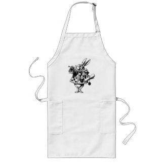 Delantal Largo Rabbit blanco de Alice In Wonderland