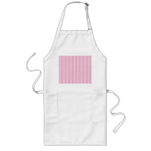 Delantal Largo Rayas de caramelo rosa pálido